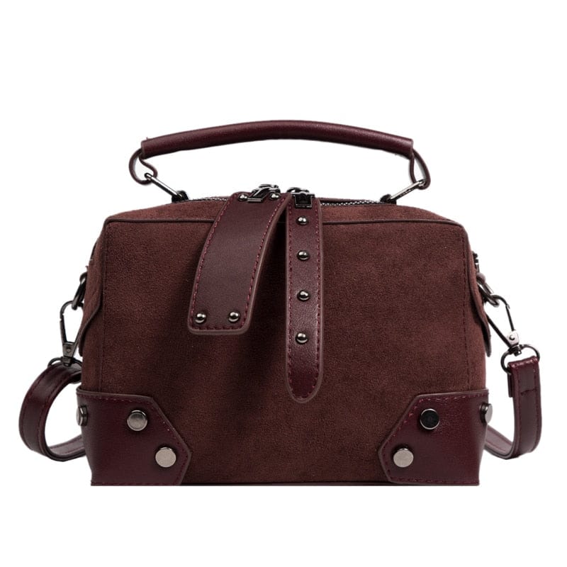 Sac à Main Femme Pas Cher Marron - LuxShopping Marron foncé / 18x9x12cm