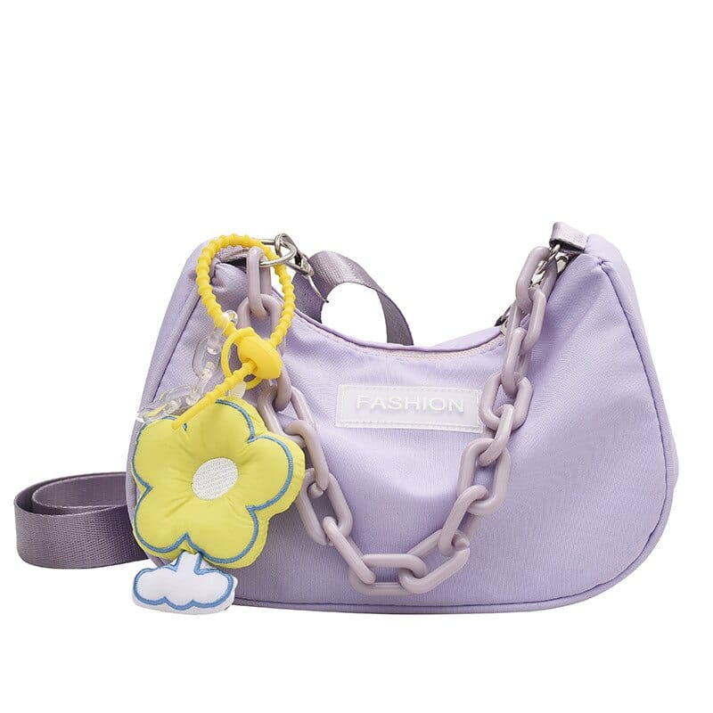 Sac à Main Femme Pas Cher Porté Épaule - Charm'dSac Violet / 22.5x16x9.5cm