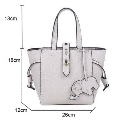 Sac à Main Femme Petite Cabas - GlamDiva Blanc