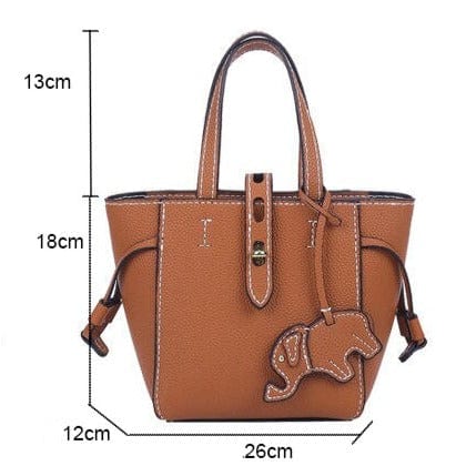 Sac à Main Femme Petite Cabas - GlamDiva Marron