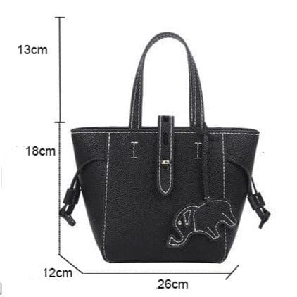 Sac à Main Femme Petite Cabas - GlamDiva Noir