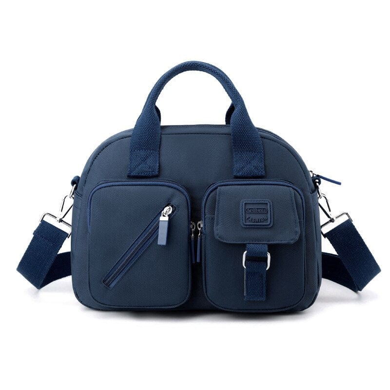 Sac A Main Femme Plusieurs Poches - GlamSac Bleu foncé