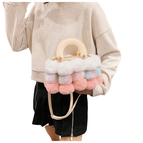 Sac à Main Femme Pompon - LuxeDivine