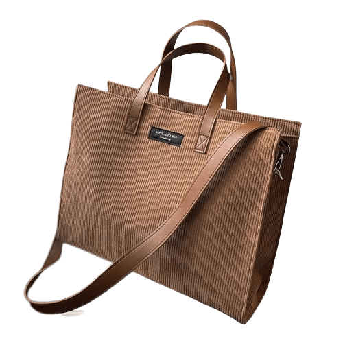 Sac à Main Femme pour l'École - EcoChic Café / 35x29x12.5cm