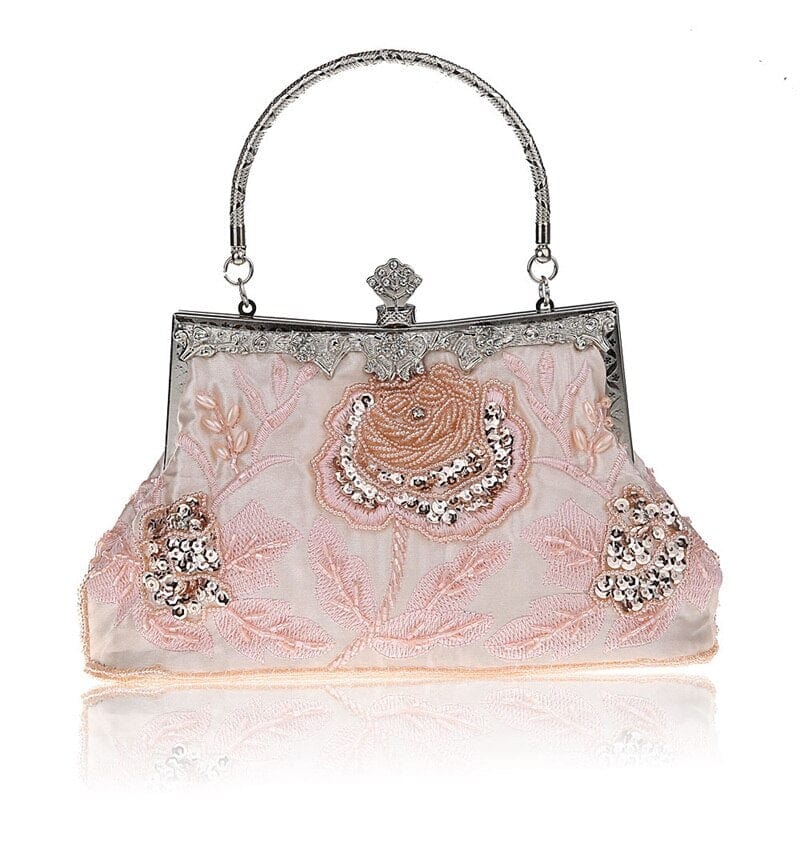 Sac à Main Femme Pour Mariage - Élégance Ultima Rose pâle / 20 x 22 cm