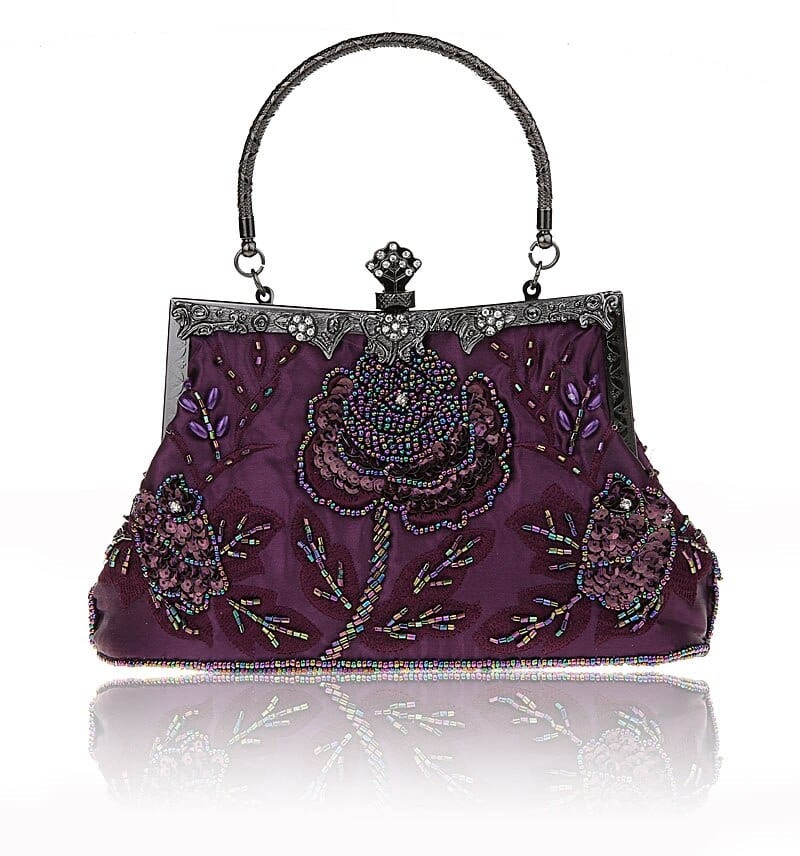 Sac à Main Femme Pour Mariage - Élégance Ultima Violet / 20 x 22 cm