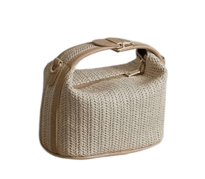 Sac a Main Femme Raphia - Raphiella Beige