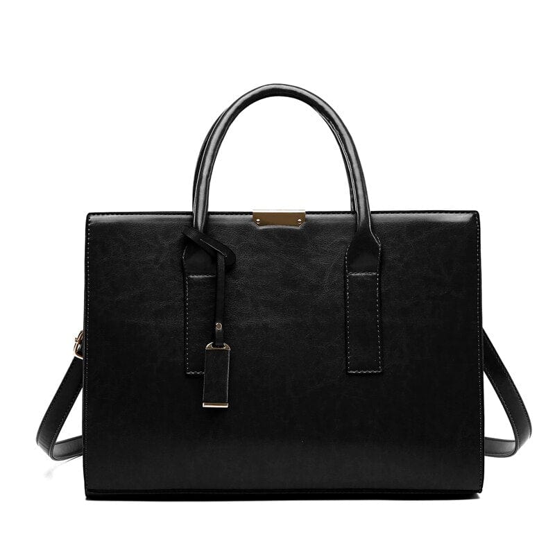 Sac à Main Femme Rectangulaire Rigide - GlamAura Noir