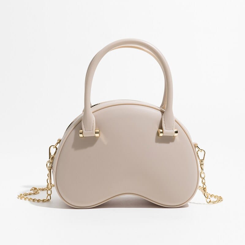 Sac à Main Femme Rigide Pas Cher - Glam'Purse Beige / 18x6x12cm