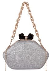 Sac à Main Femme Soirée - GlamBag Argenté / 21cm