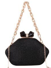 Sac à Main Femme Soirée - GlamBag Noir / 21cm