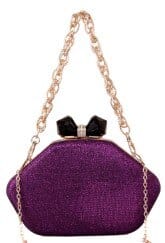 Sac à Main Femme Soirée - GlamBag Violet / 21cm