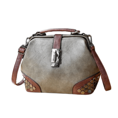 Sac à Main Femme Style Docteur - GlamDoc Gris / 25 x 18 x 30cm