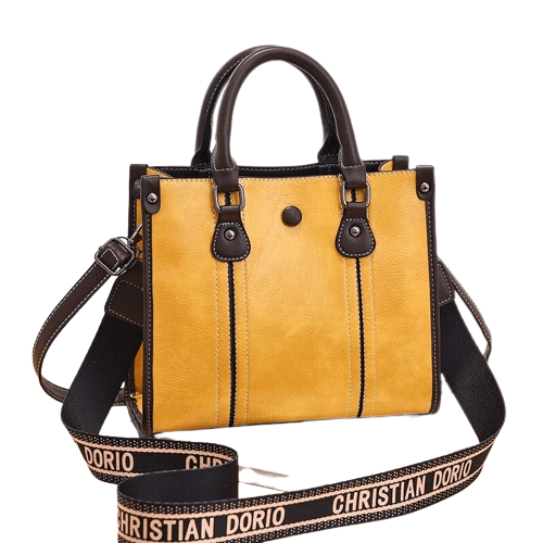 Sac à Main Femme Tendance - Chicella Jaune / 23cm