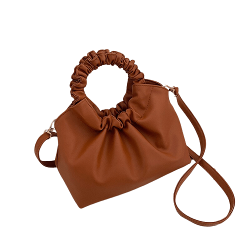 Sac à Main Femme Tendance Printemps Eté - Élégance Éclatante Marron / 24x21cm