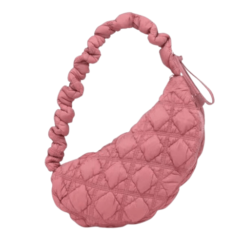 Sac A Main Femme Textile - GlamTouch Rose / 33x12x20cm