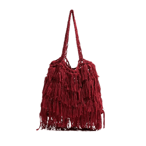 Sac à Main Femme Très Léger Souple Pas Cher - Rouge / 37x2x25cm