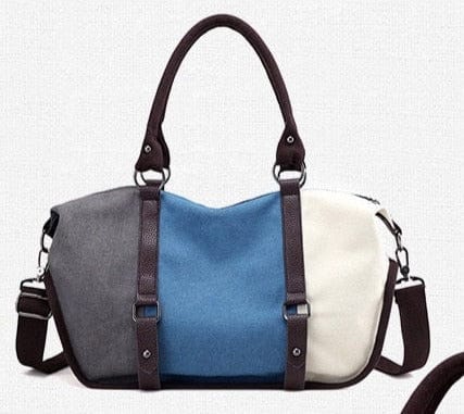 Sac à Main Femme Tricolore - StellaClutch Bleu