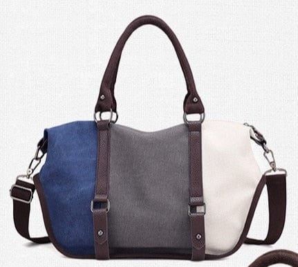 Sac à Main Femme Tricolore - StellaClutch Bleu marine