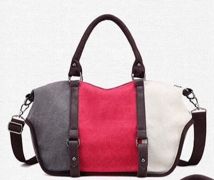 Sac à Main Femme Tricolore - StellaClutch Rouge