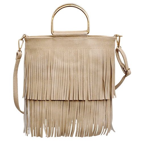 Sac à Main Franges Femme - Glam'Fringes Beige