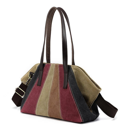 Sac à Main Kaki Femme Coloré - Éclat Saphir Rouge / 33x24x14cm