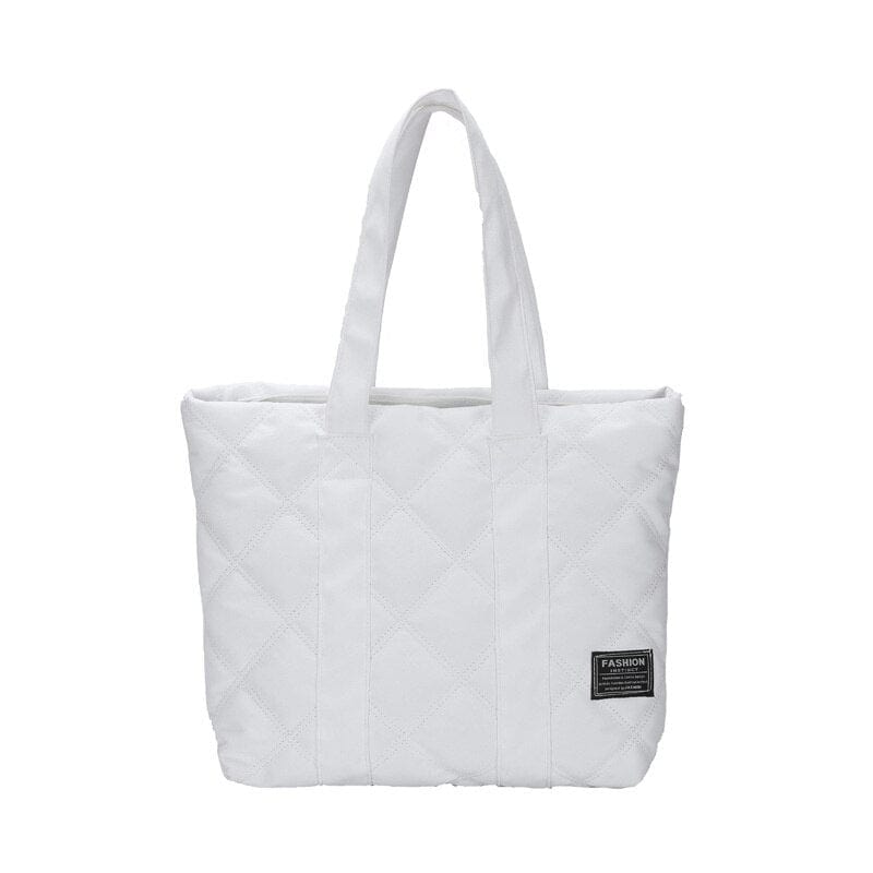 Sac à Main Matelassé Femme - Luxurieux Saphir Blanc