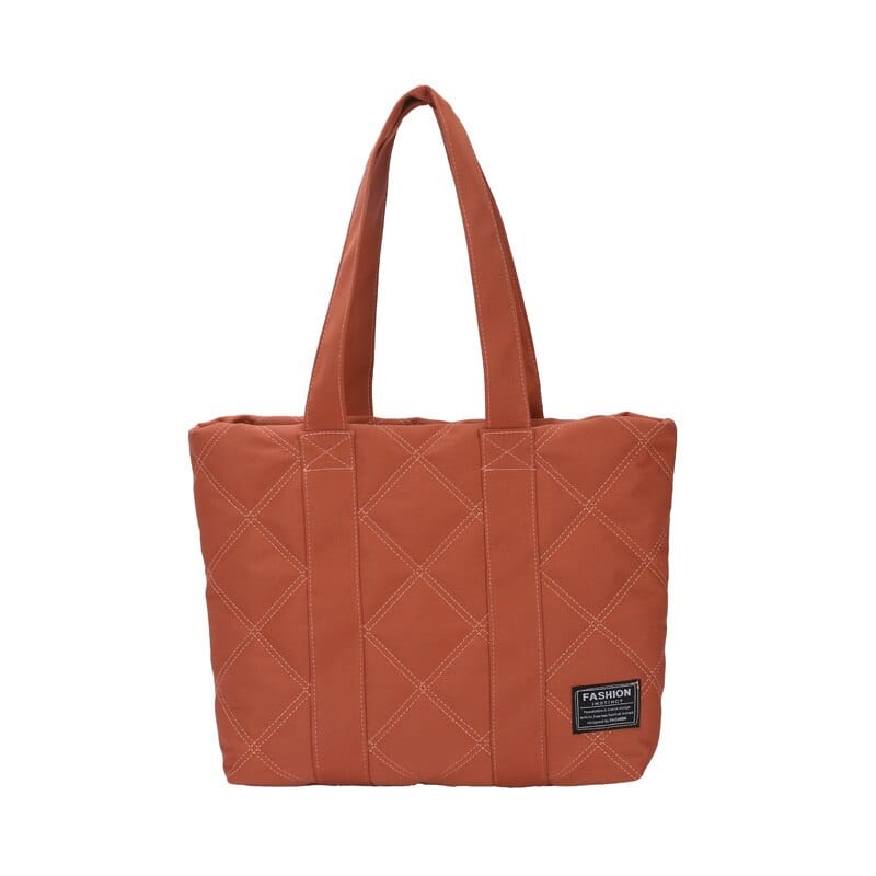 Sac à Main Matelassé Femme - Luxurieux Saphir Orange