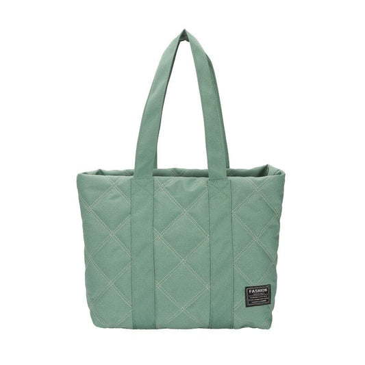 Sac à Main Matelassé Femme - Luxurieux Saphir Vert