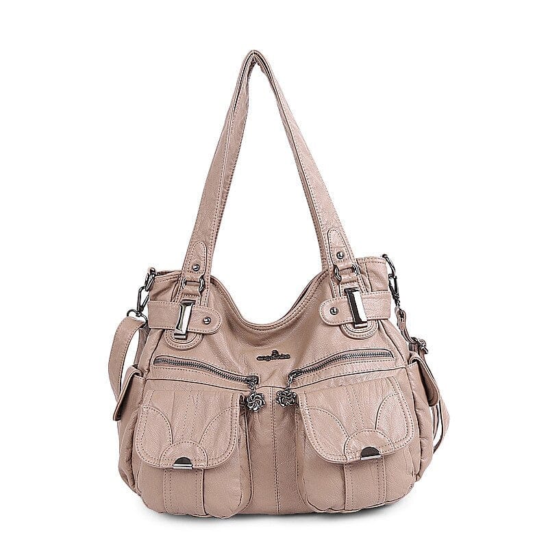 Sac a Main Multi Poche Pour Femme - TotalFem Access Abricot