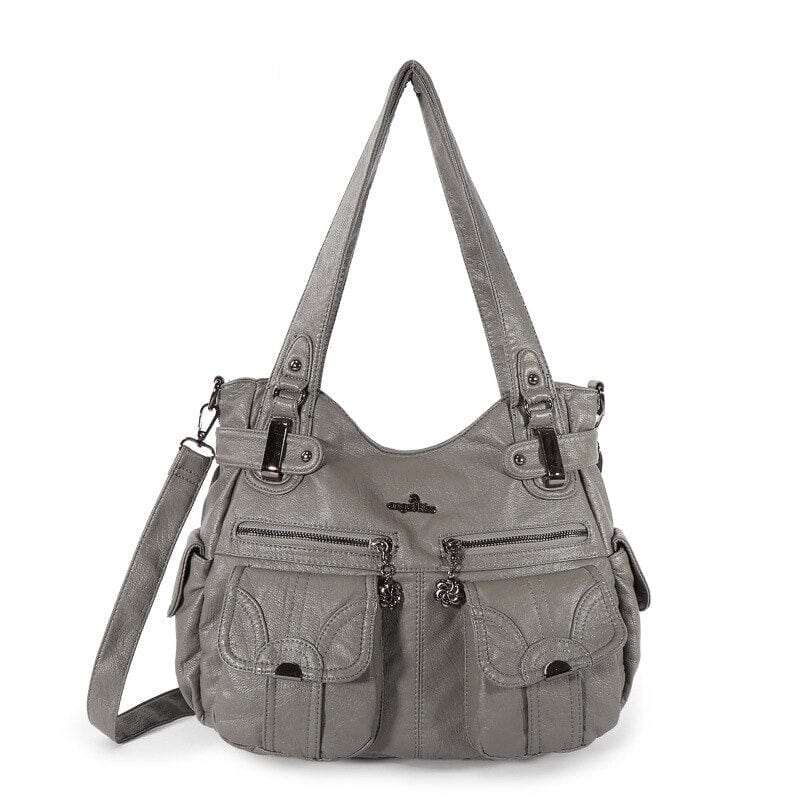 Sac a Main Multi Poche Pour Femme - TotalFem Access Gris