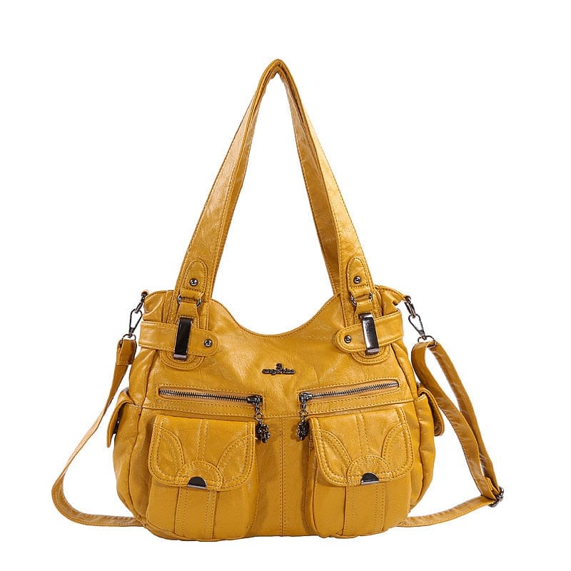 Sac a Main Multi Poche Pour Femme - TotalFem Access Jaune