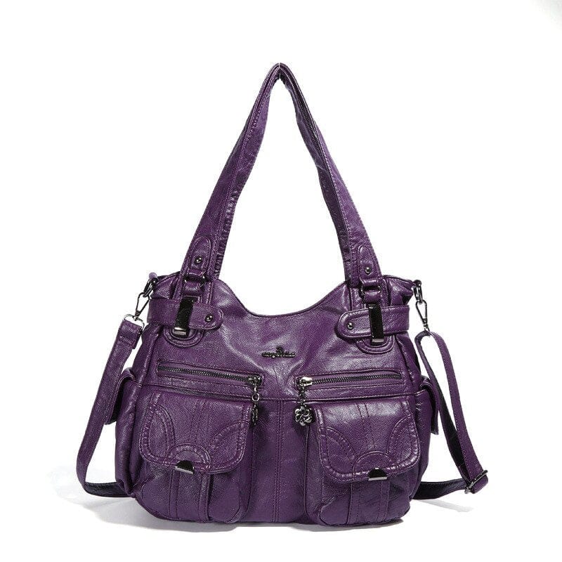 Sac a Main Multi Poche Pour Femme - TotalFem Access Violet