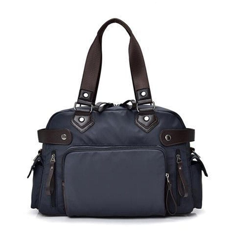 Sac à Main Multipoche Grand Format Femme - Grandeur Féminine Bleu foncé