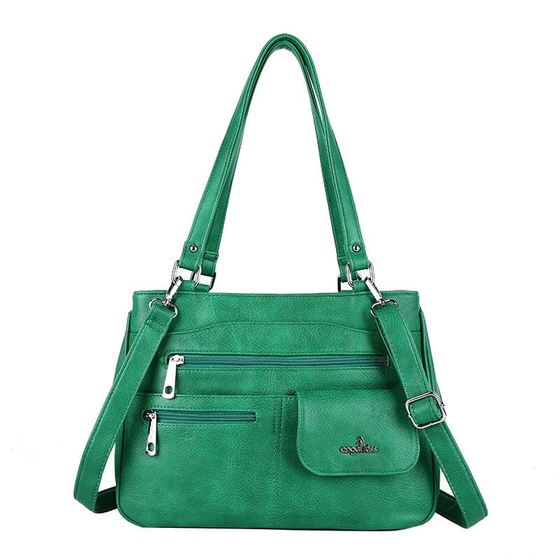 Sac à Main Multipoche pour Femme - FlexiChic Vert