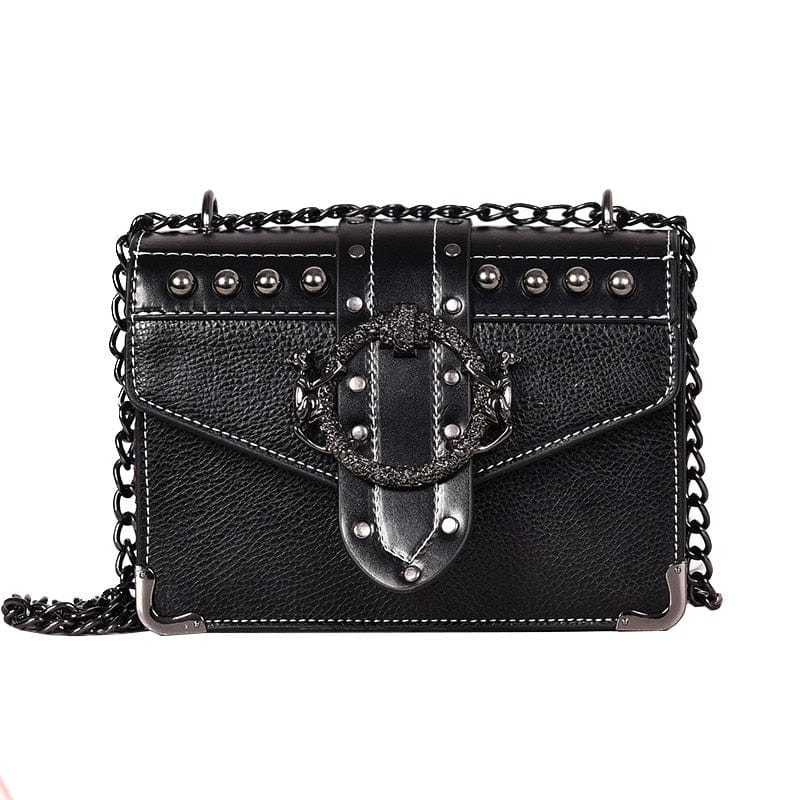 Sac À Main Noir Femme - ObsidianLux Noir