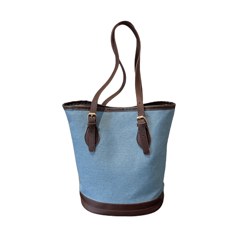 Sac à Main Pas Cher pour Femme Denim - FashionFling Bleu ciel / 28 x 27 x 15cm