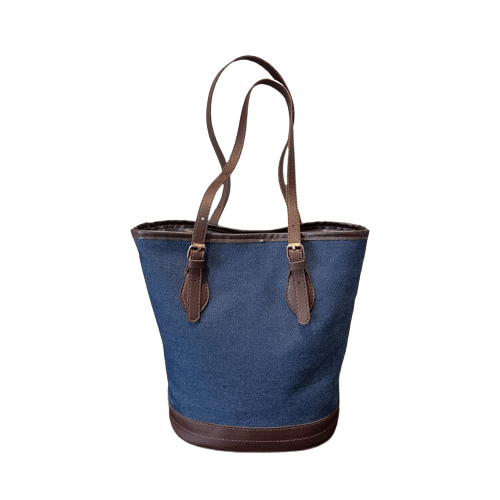 Sac à Main Pas Cher pour Femme Denim - FashionFling Bleu foncé / 28 x 27 x 15cm