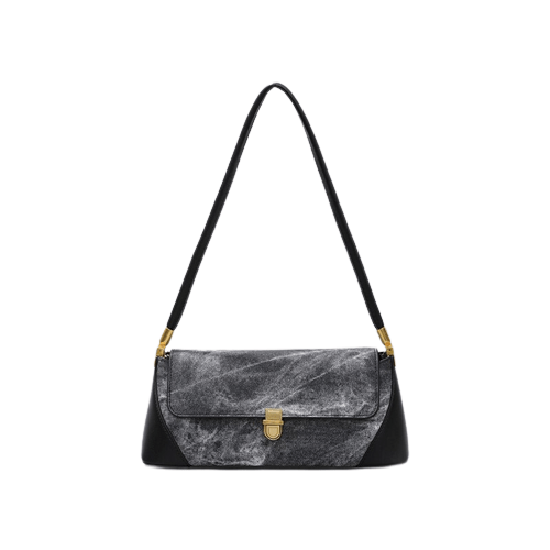 Sac à Main Petit Épaule Femme Pas Cher - ÉléganceFéminine Noir / 24x11x9cm