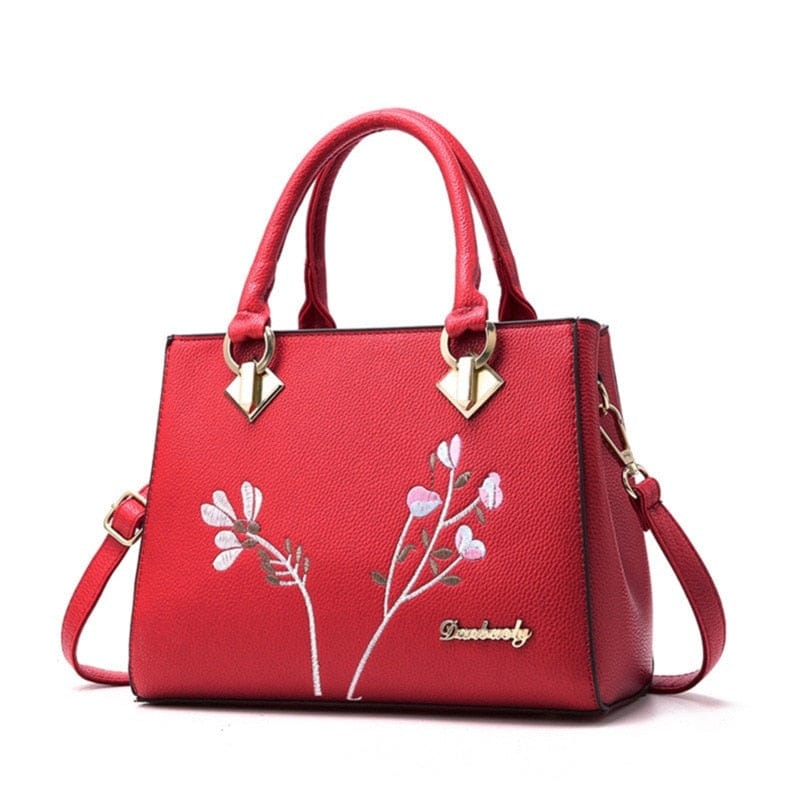 Sac à Main pour Femme en Simili Cuir - ChicVogue Rouge