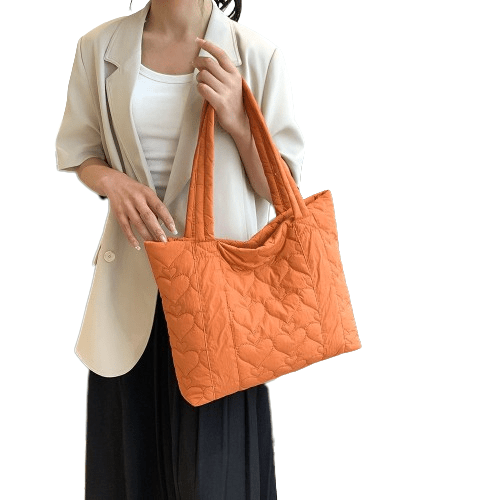 Sac à Main Pour Femmes-Éclatant Lumeaux Orange / 41x31x8cm