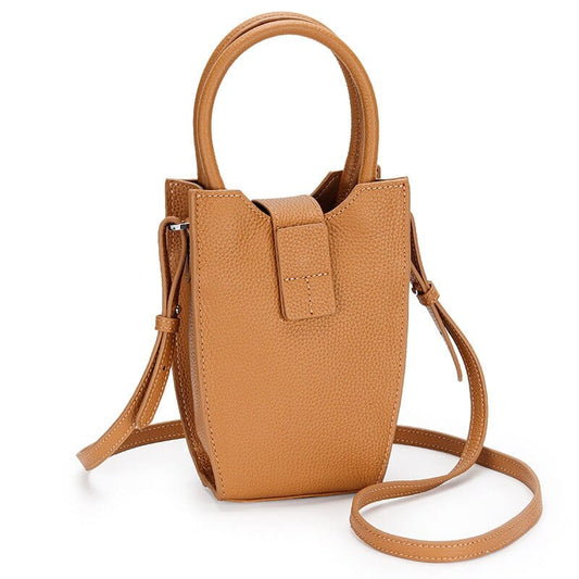 Sac à Main pour Téléphone Portable Femme - PhonePurse Glam Camel