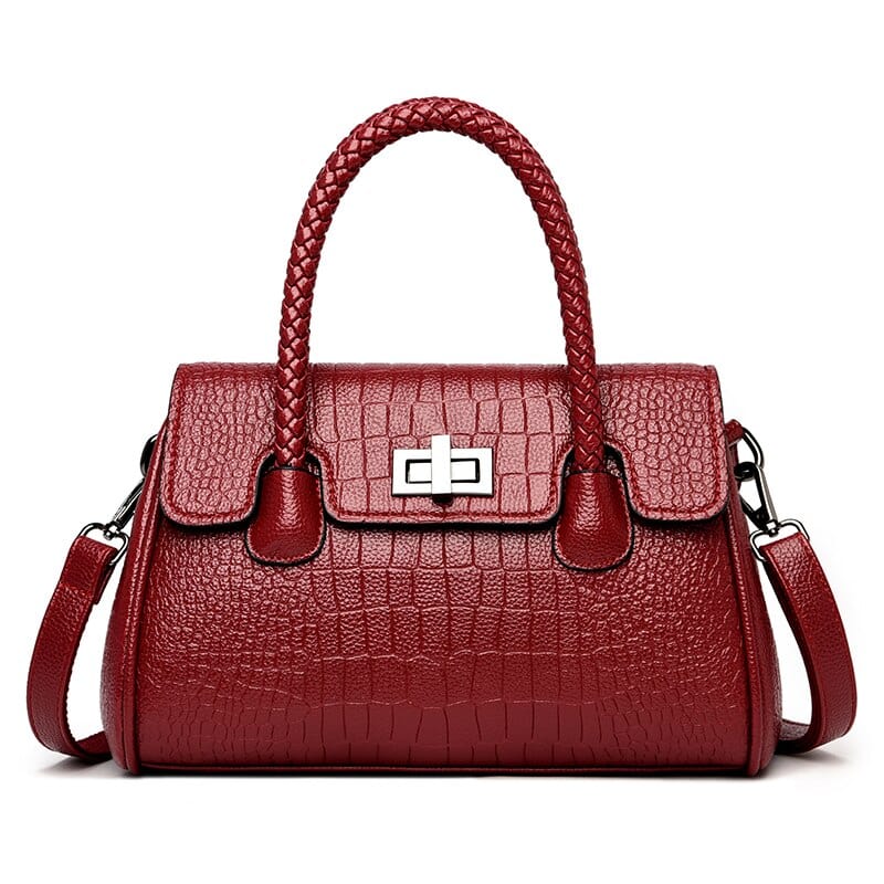 Sac à Main Rigide Femme - GlamTrend Rouge