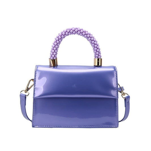 Sac à Main Vernis Femme - BrillanteFéminité Violet / 18x13x5cm