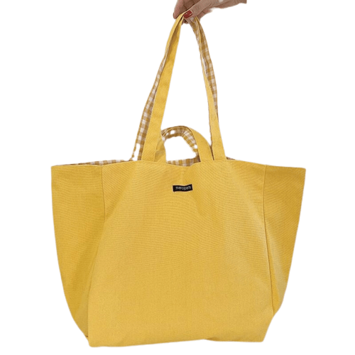 Sac à Mains Femme Large - ÉléganceLux Jaune