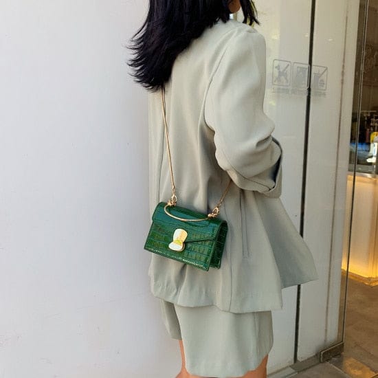 Sac Bandoulière Femme Original - Femme Elégance Vert (Petit)