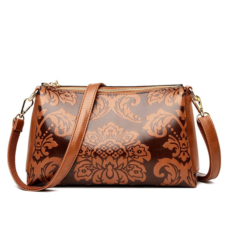 Sac Bandoulière Fleuri - FleuriTech Orange