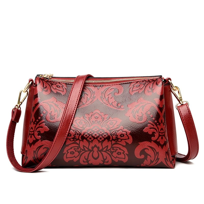 Sac Bandoulière Fleuri - FleuriTech Rouge