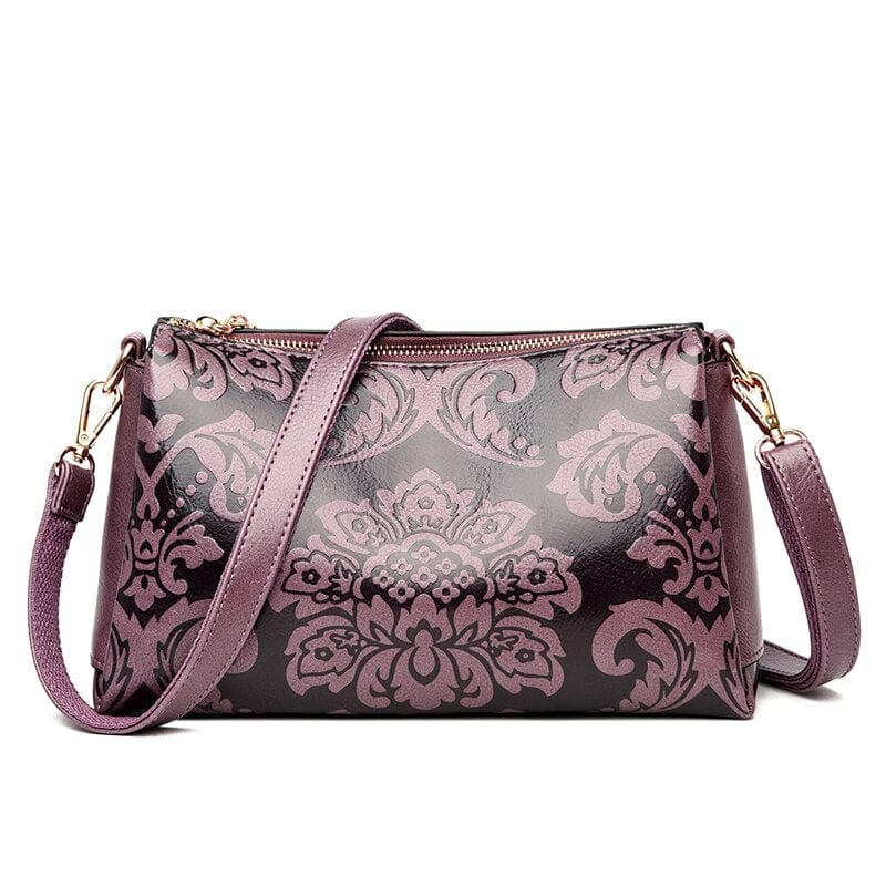 Sac Bandoulière Fleuri - FleuriTech Violet