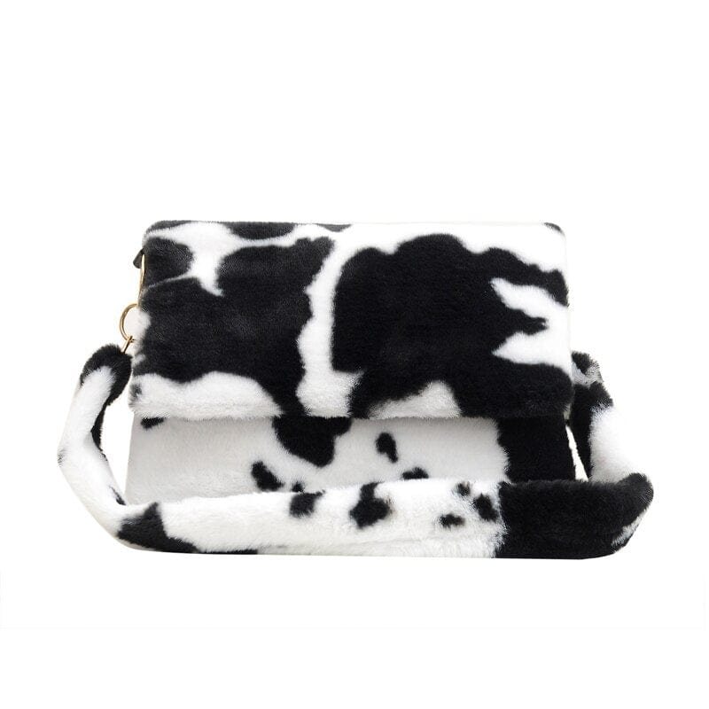 Sac Bandoulière Imprimé Animal - Animal Chic Noir et Blanc